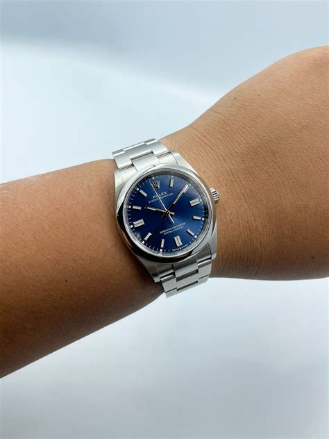 rolex oyster perpetual 36mm blue